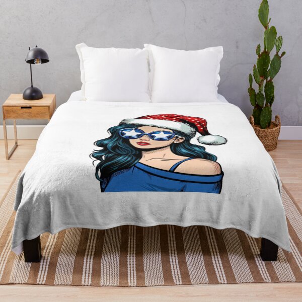 Item preview, Pop art Christmas girl designed and sold by AnetArtStore.