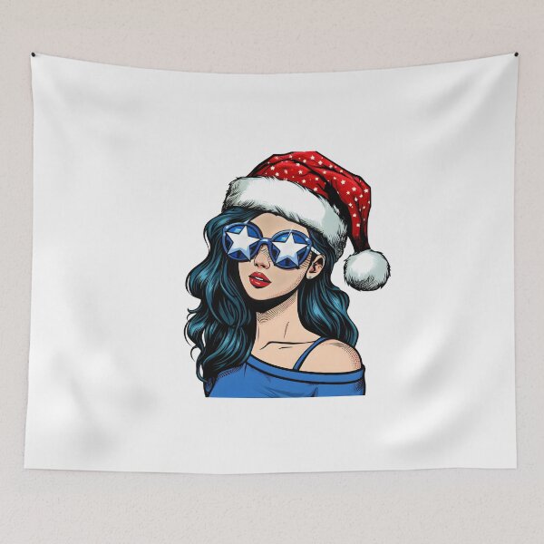 Item preview, Chica de Navidad del arte pop designed and sold by AnetArtStore.