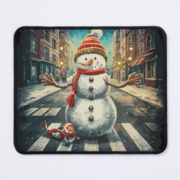 Item preview, Funny snowman crossing road crosswalk snowmies Christmas kid designed and sold by World-Store1.
