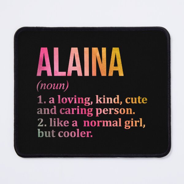 Item preview, Alaina Name Definition in Watercolor designed and sold by XCIV.