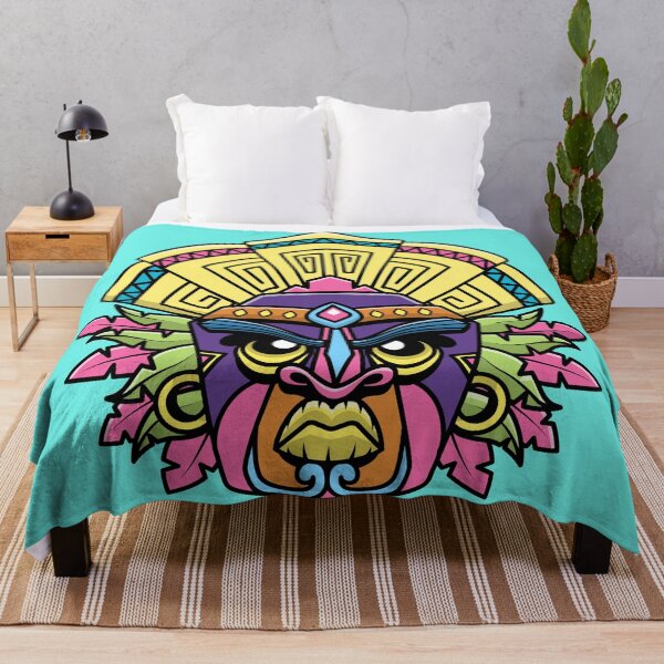 Item preview,  Hawaii Tiki Mask Cartoon Vector Icon Illustration" designed and sold by hjian8219.