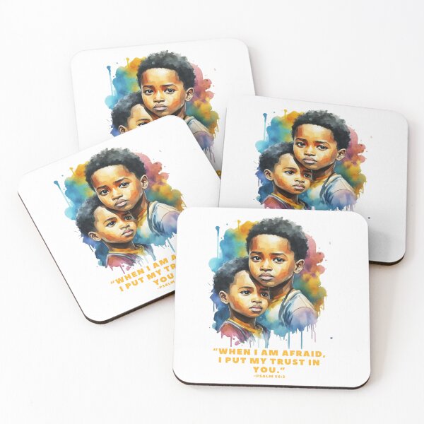 Item preview, "When I am afraid, I put my trust in you." Psalm 56:3 Adorable Brown Brothers designed and sold by EveryGoodGift.