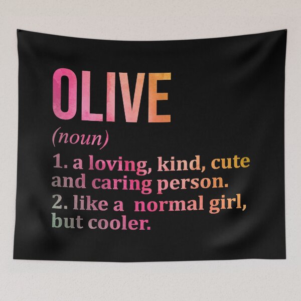 Item preview, Olive Name Definition in Watercolor designed and sold by XCIV.
