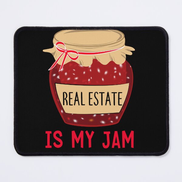 Item preview, Funny Real Estate is my Jam, Sarcastic Real Estate Agent Women, Gift for Realtor designed and sold by behindthefacts.