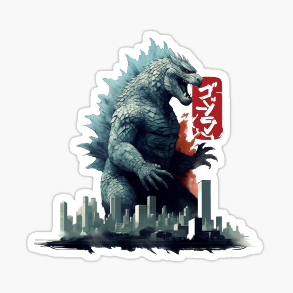 Godzilla Sticker for Sale by StevenHignell
