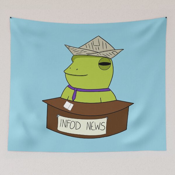 Item preview,  INFO'D the News Toad designed and sold by RancherToads.