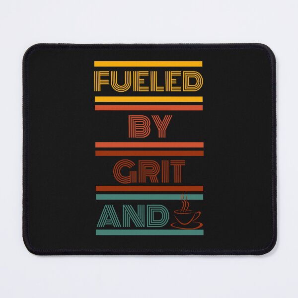 Item preview, Fueled by grit and coffee retro text coffee graphic designed and sold by LDisme.