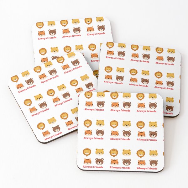Item preview, always friends  cute wild animals  designed and sold by Cuteanimecorner.