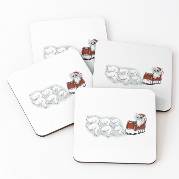 Item preview, Six white boomers and Santa koala designed and sold by mjohmy.