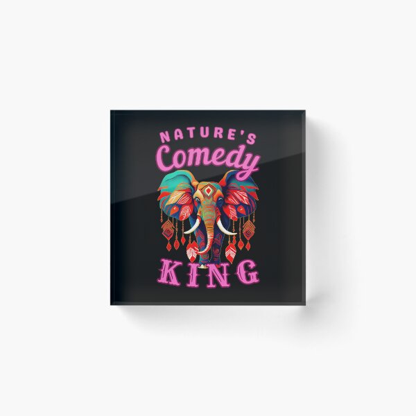 Item preview, Nature's Comedy King. elephant saying designed and sold by ElephantVibes.