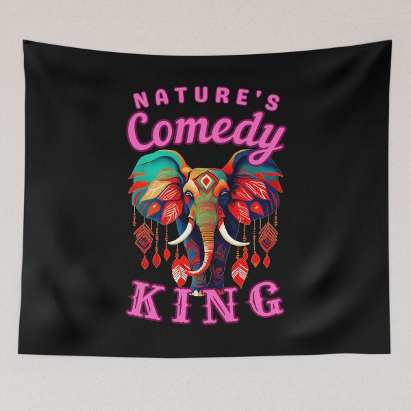 Item preview, Nature's Comedy King. elephant saying designed and sold by ElephantVibes.