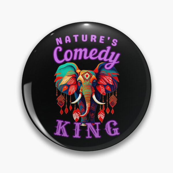Item preview, Nature's Comedy King. elephant quote designed and sold by ElephantVibes.