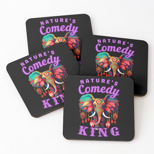 Item preview, Nature's Comedy King. elephant quote designed and sold by ElephantVibes.