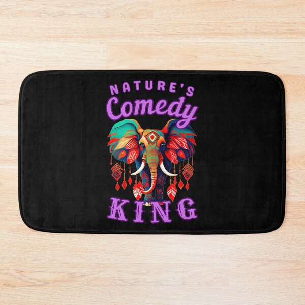 Item preview, Nature's Comedy King. elephant quote designed and sold by ElephantVibes.