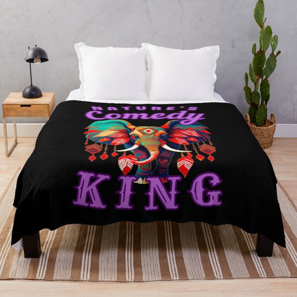 Item preview, Nature's Comedy King. elephant quote designed and sold by ElephantVibes.