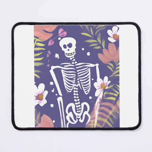 Item preview, human skeleton and flowers. Can we say that life and existence are together? designed and sold by ReyhansArtWorld.
