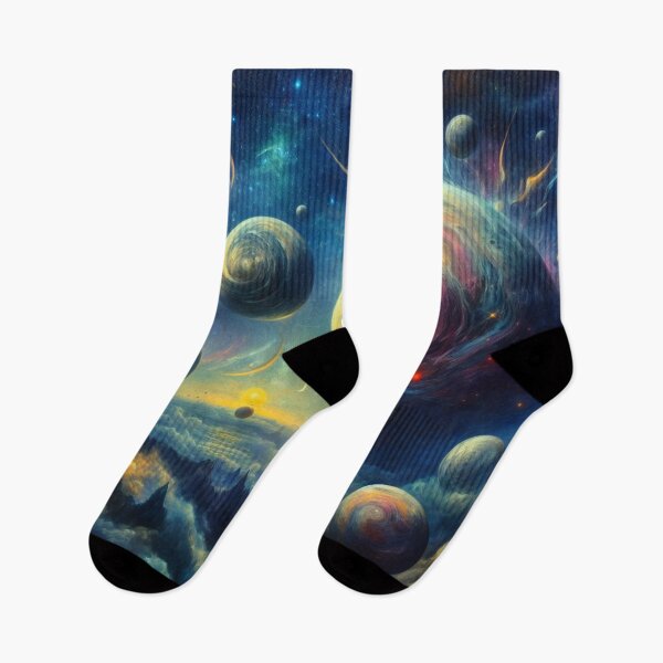 Item preview, Surreal space landscape sci-fi home decor designed and sold by crea8iveway.