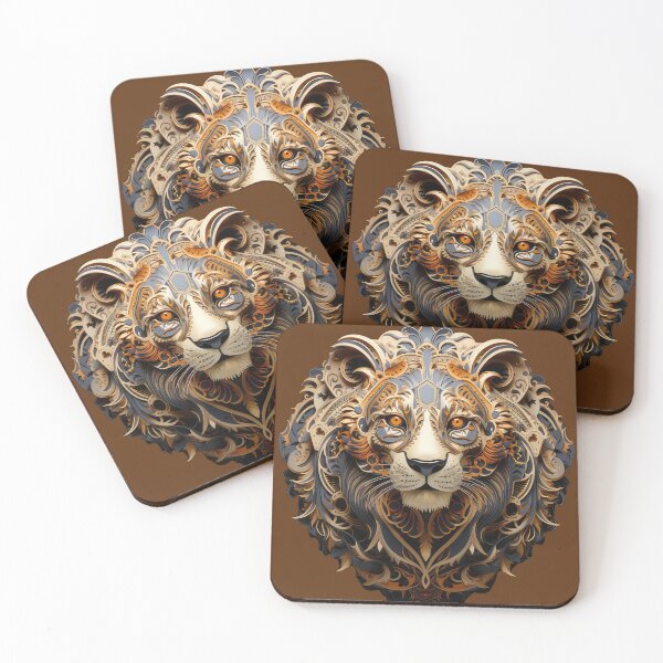 Item preview, Kirigami Craft paper Lion  designed and sold by ChanyonShop.