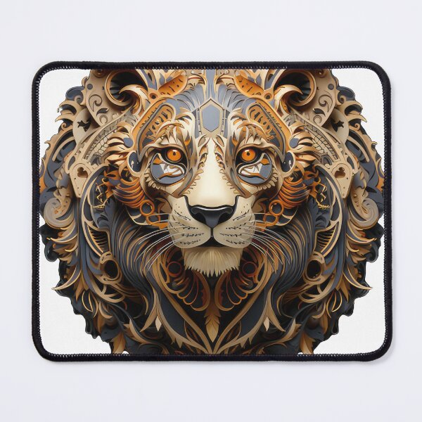 Item preview, Kirigami Craft paper Lion designed and sold by ChanyonShop.