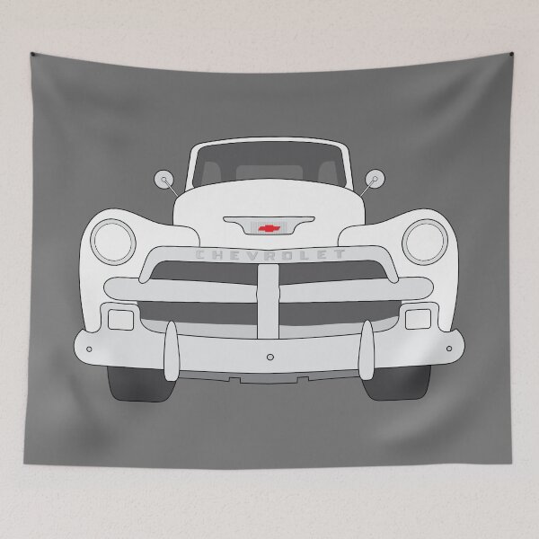 Item preview, Chevy 3100 white Classic car designed and sold by Bram Donker.