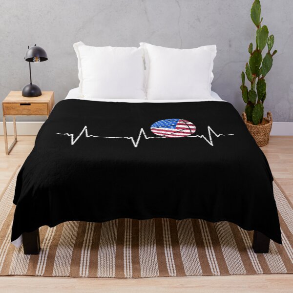 Item preview, I Love Basketball Heartbeat EKG USA Flag Ball Patriotic designed and sold by venomousvector.