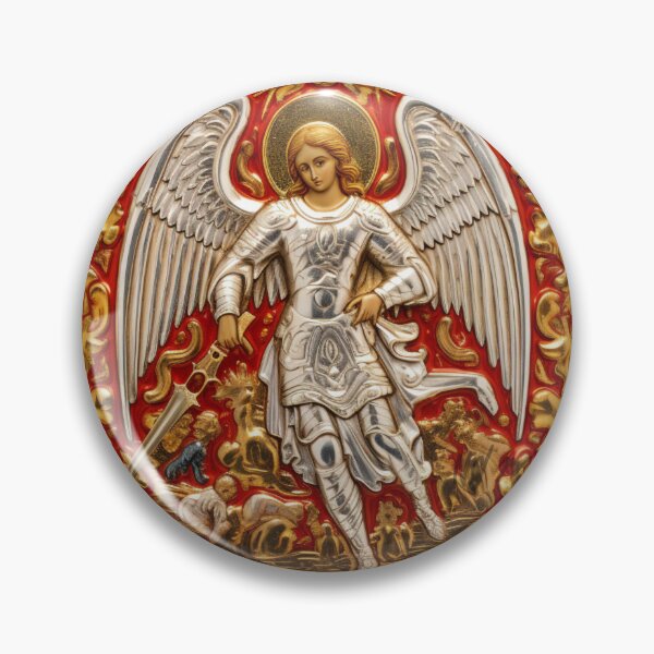Item preview, Saint Michael the Archangel Russian Icon designed and sold by Nicholas Panek.