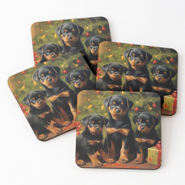 Item preview, Christmas Rottweiler puppies designed and sold by PetsArt.