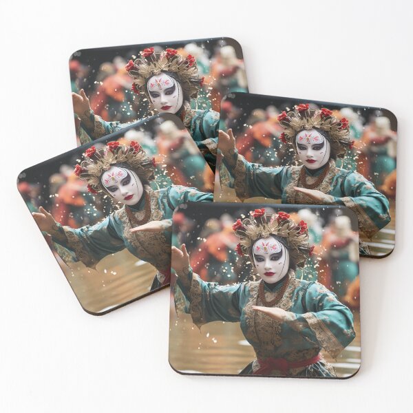 Item preview, Khon masked dance drama in Thailand 4k seamless digital paper  designed and sold by Mr911.