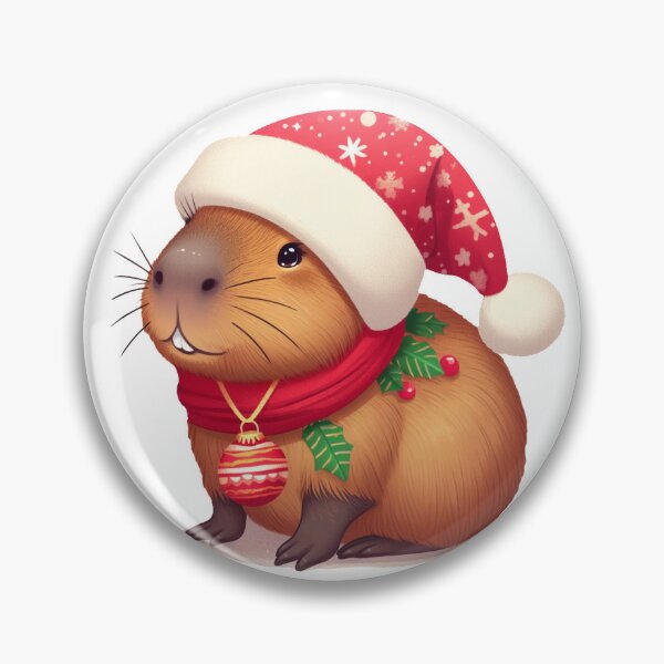 Item preview, Christmas Capybara designed and sold by TiravTiger.