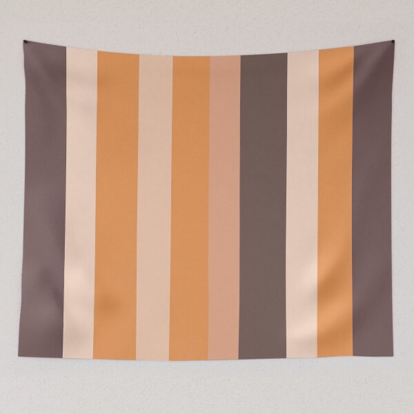 Item preview, Brown & Orange Retro Seventies Stripes designed and sold by SamJanner.