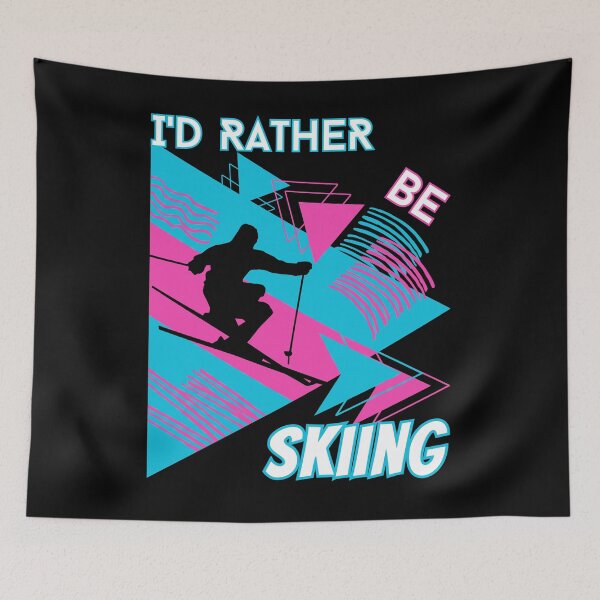 Item preview, I'd rather be skiing - Ski Winter Sports Skier Acrobatic designed and sold by Grafixfun.