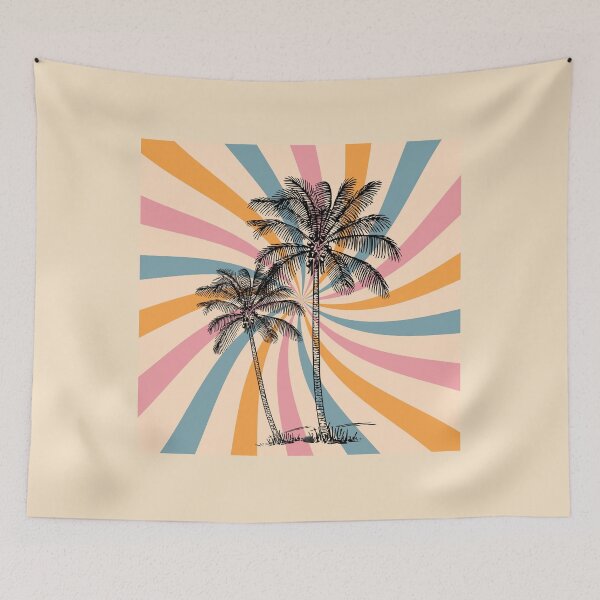 Item preview, Retro vintage coconut trees designed and sold by Rbnano.