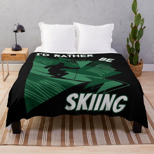 Item preview, I'd rather be skiing - Ski Winter Sports Skier Acrobatic designed and sold by Grafixfun.