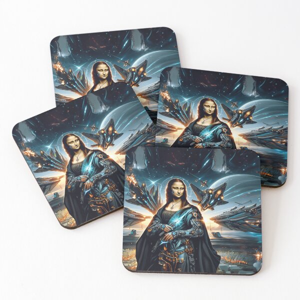 Item preview, Futuristic Mona Lisa designed and sold by AhrimanDesign.