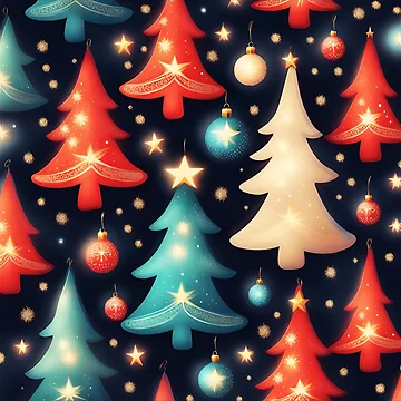 Artwork thumbnail, Xmas Tree Pattern by InnerGrow