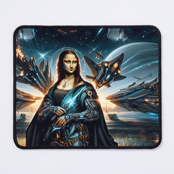 Item preview, Futuristic Mona Lisa designed and sold by AhrimanDesign.