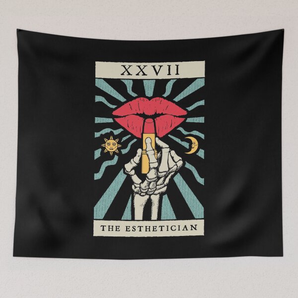 Item preview, The Esthetician Gothic Cosmetologist Vintage Tarot Card designed and sold by GrandeDuc.