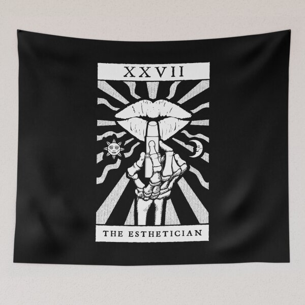 Item preview, The Esthetician Gothic Cosmetologist Vintage Tarot Card designed and sold by GrandeDuc.