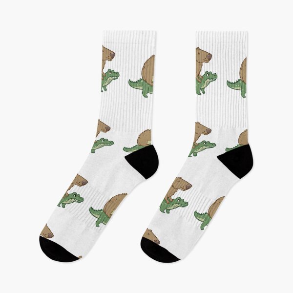 Item preview, Capybara on alligator designed and sold by PawelNature.