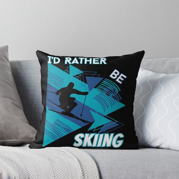 Item preview, I'd rather be skiing - Ski Winter Sports Skier Acrobatic designed and sold by Grafixfun.