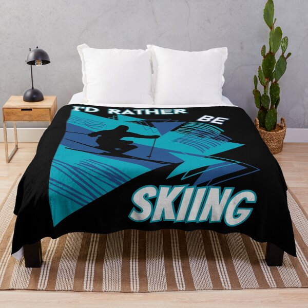Item preview, I'd rather be skiing - Ski Winter Sports Skier Acrobatic designed and sold by Grafixfun.