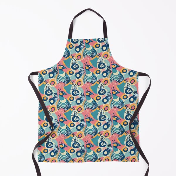 Artikelvorschau, Bright Winter / Clear Winter pattern, skin-tone matching, personal color analysis, PCA, mid century modern peacock entworfen und verkauft von look4seasons.