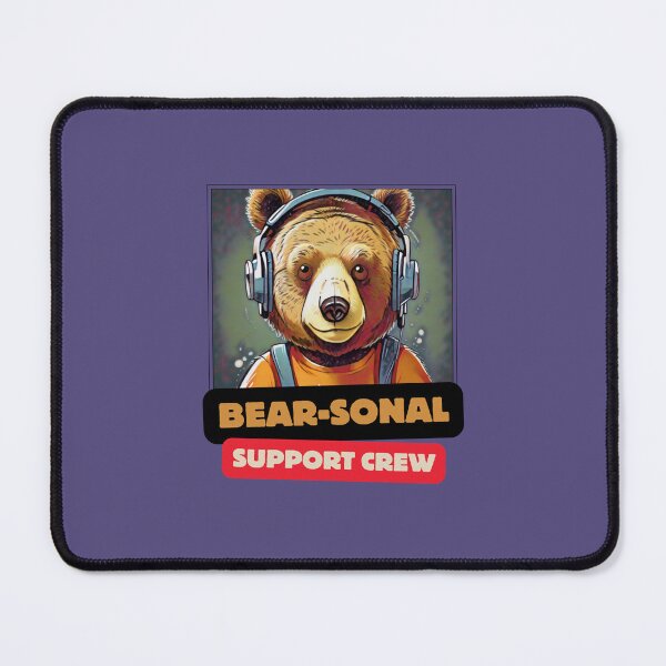 Item preview, Bear-sonal Support Crew - Adorable Bear Cartoon Design for Whimsical Support Workers designed and sold by zax454.