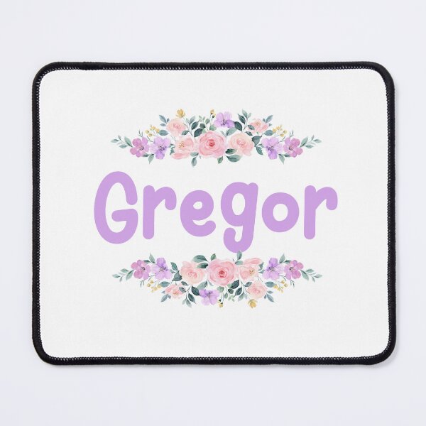 Item preview, Purple Flower Gregor Name Label designed and sold by NormadWorld.