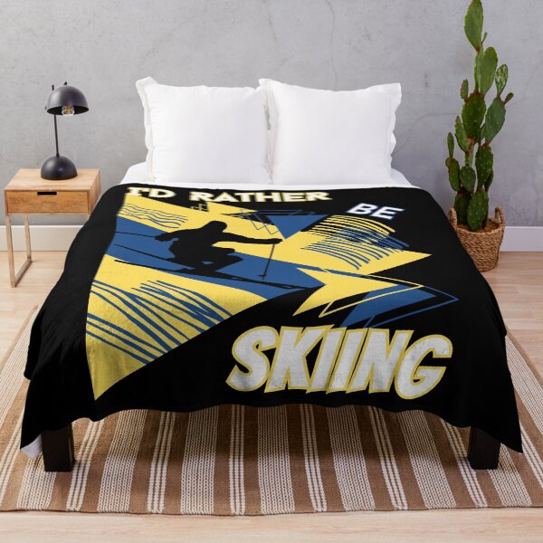 Item preview, I'd rather be skiing - Ski Winter Sports Skier Acrobatic designed and sold by Grafixfun.