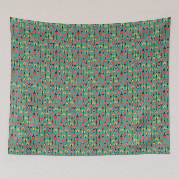 Aperçu de l'œuvre Bright Winter / Clear Winter pattern, skin-tone matching, personal color analysis, PCA, mid century modern créée et vendue par look4seasons.