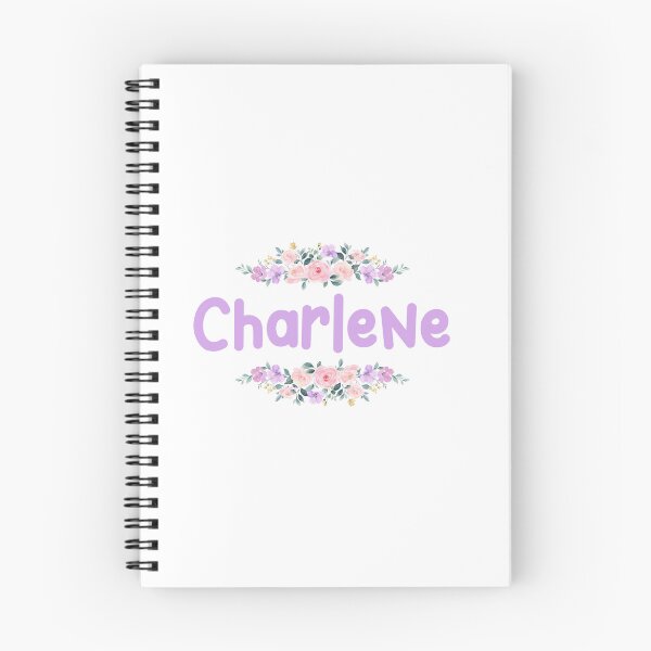 Item preview, Purple Flower Charlene Name Label designed and sold by NormadWorld.