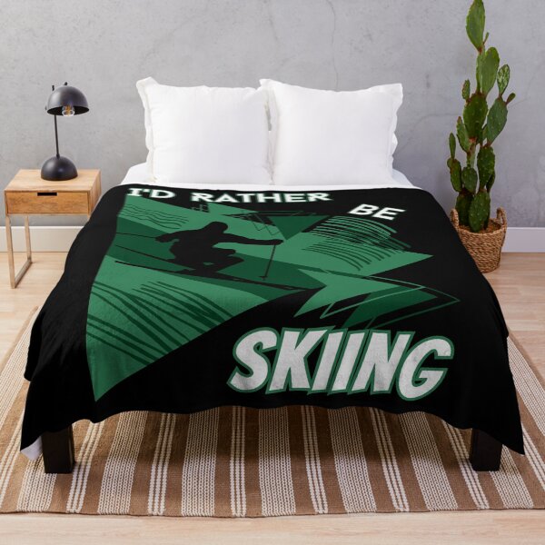 Item preview, I'd rather be skiing - Ski Winter Sports Skier Acrobatic designed and sold by Grafixfun.