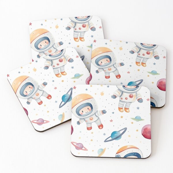 Item preview, Seamless cartoon astronaut designed and sold by IdeasDream.