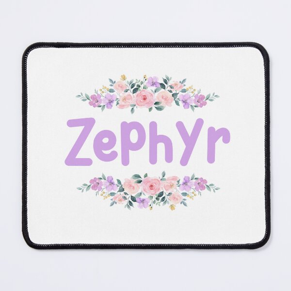 Item preview, Purple Flower Zephyr Name Label designed and sold by NormadWorld.